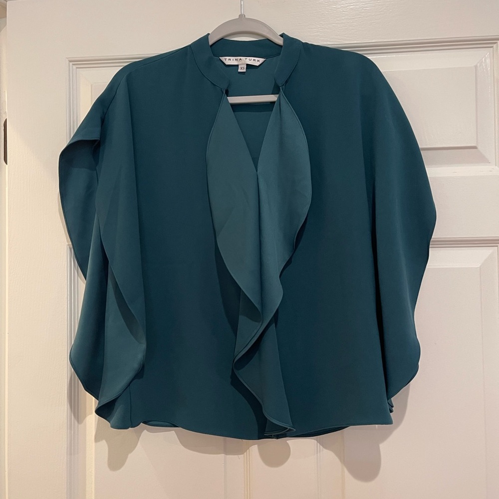 Trina Turk Teal Top